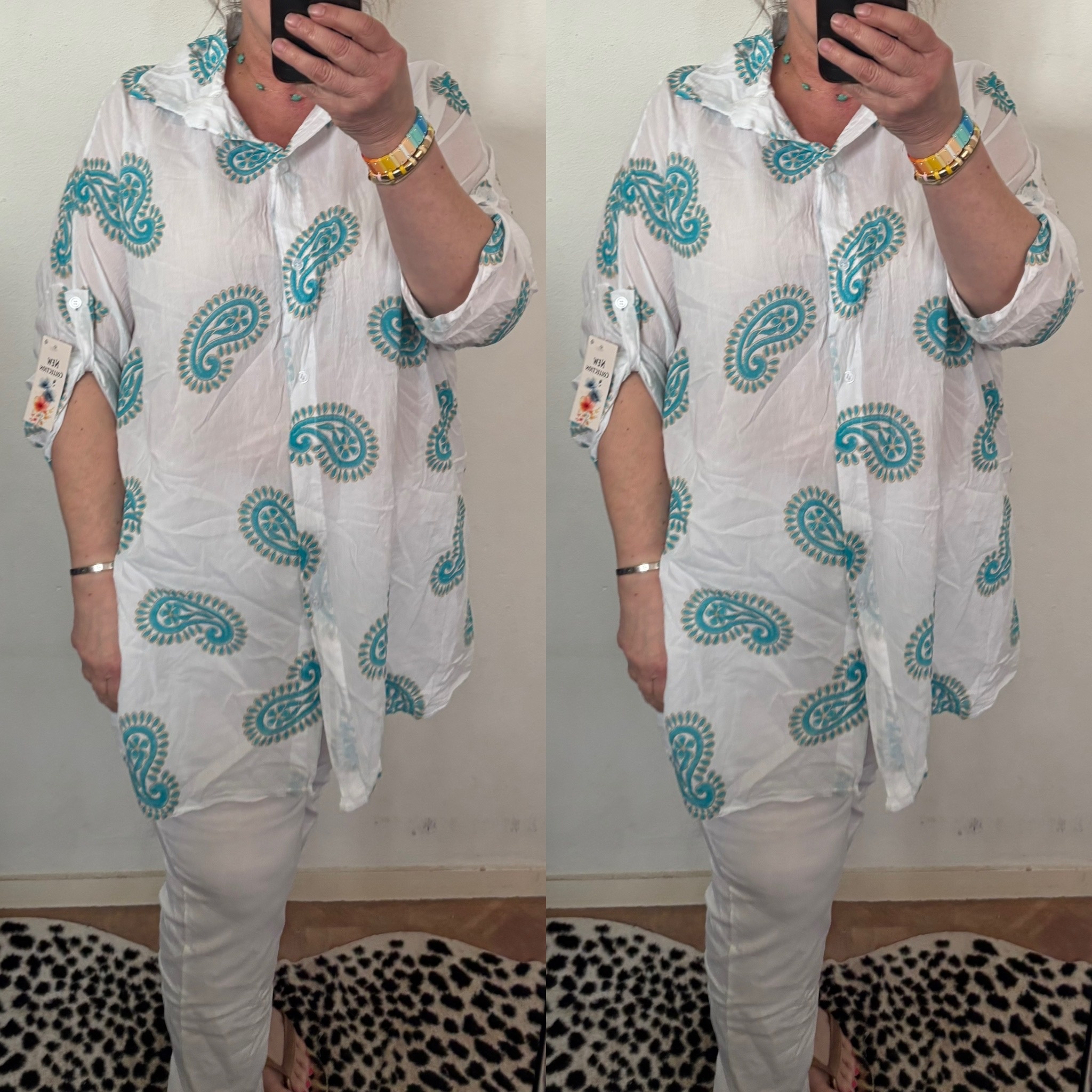 BLOUSE LINNEN FAY MATEN 46 TOT 54