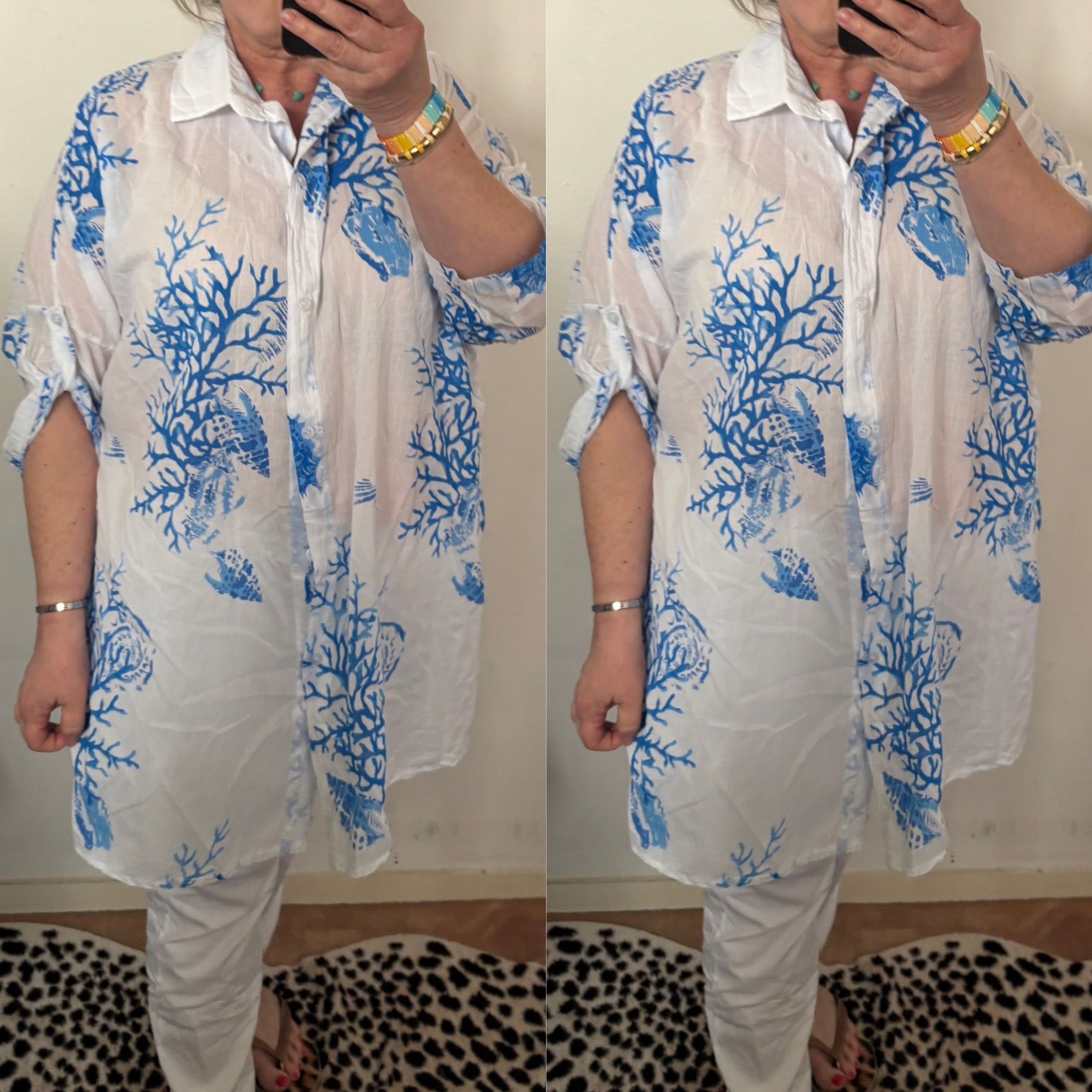 BLOUSE LINNEN FAY MATEN 46 TOT 54