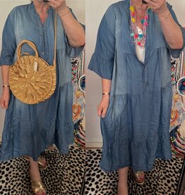 BOHO JEANS JURK MATEN 48 TOT 54/56