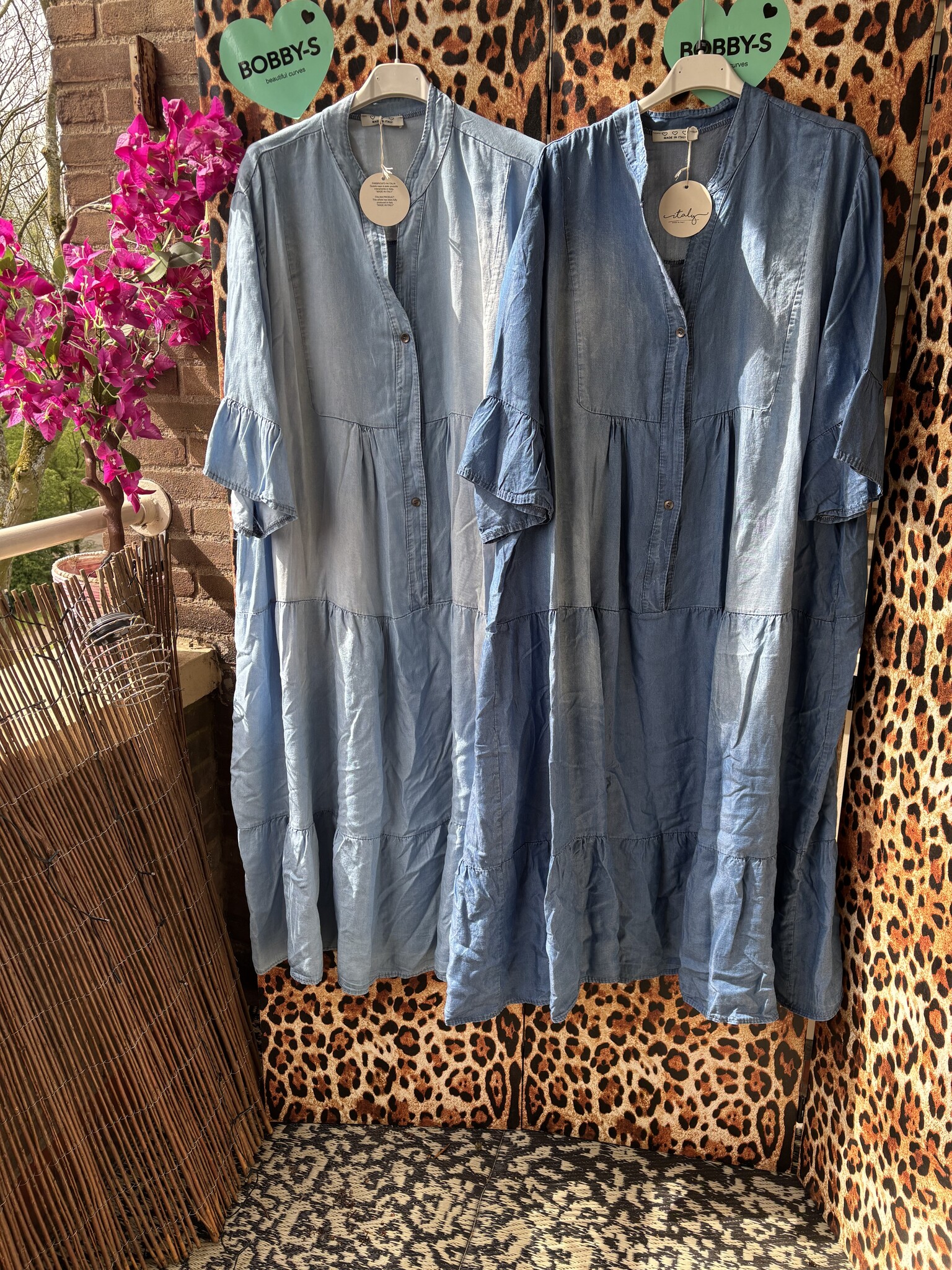 BOHO JEANS JURK MATEN 48 TOT 54/56