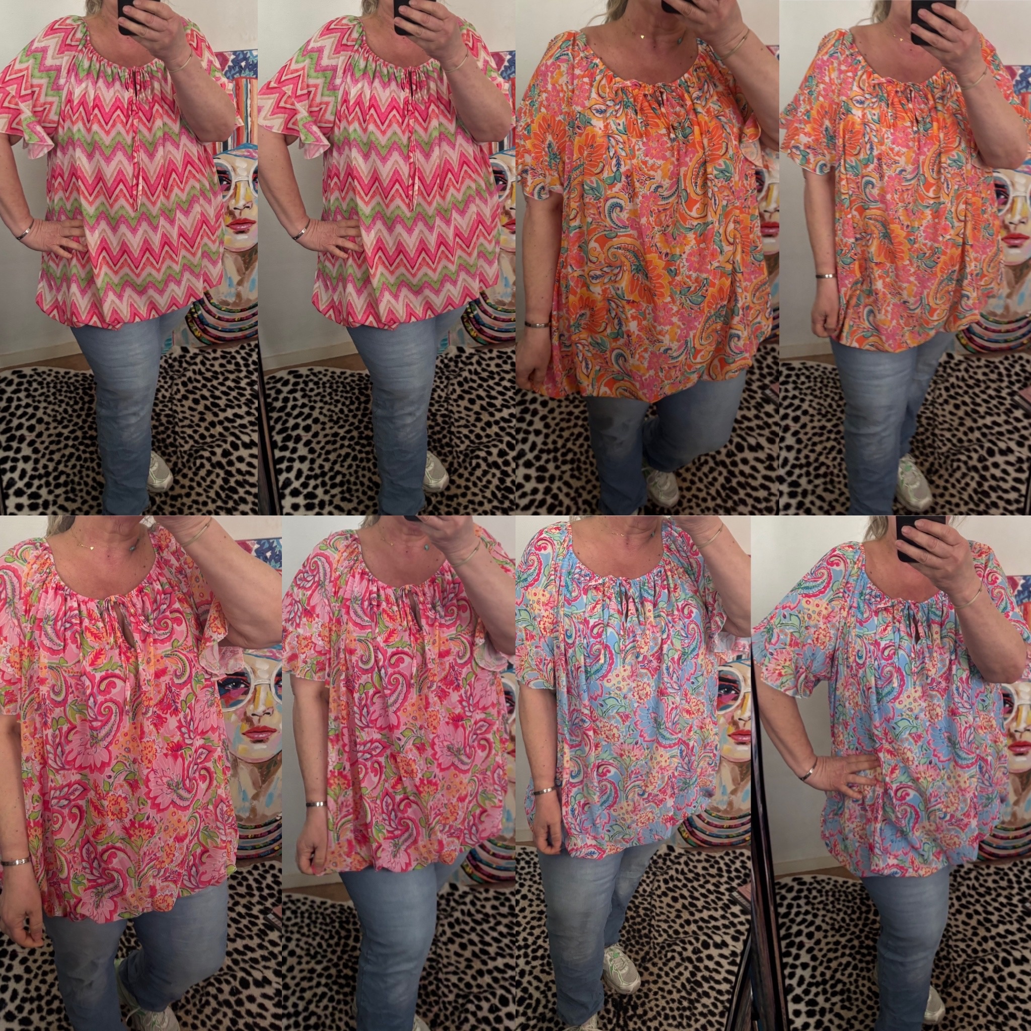 BOHO CHIQUE KORTE MOUW LENTE MATEN 44 TOT 52