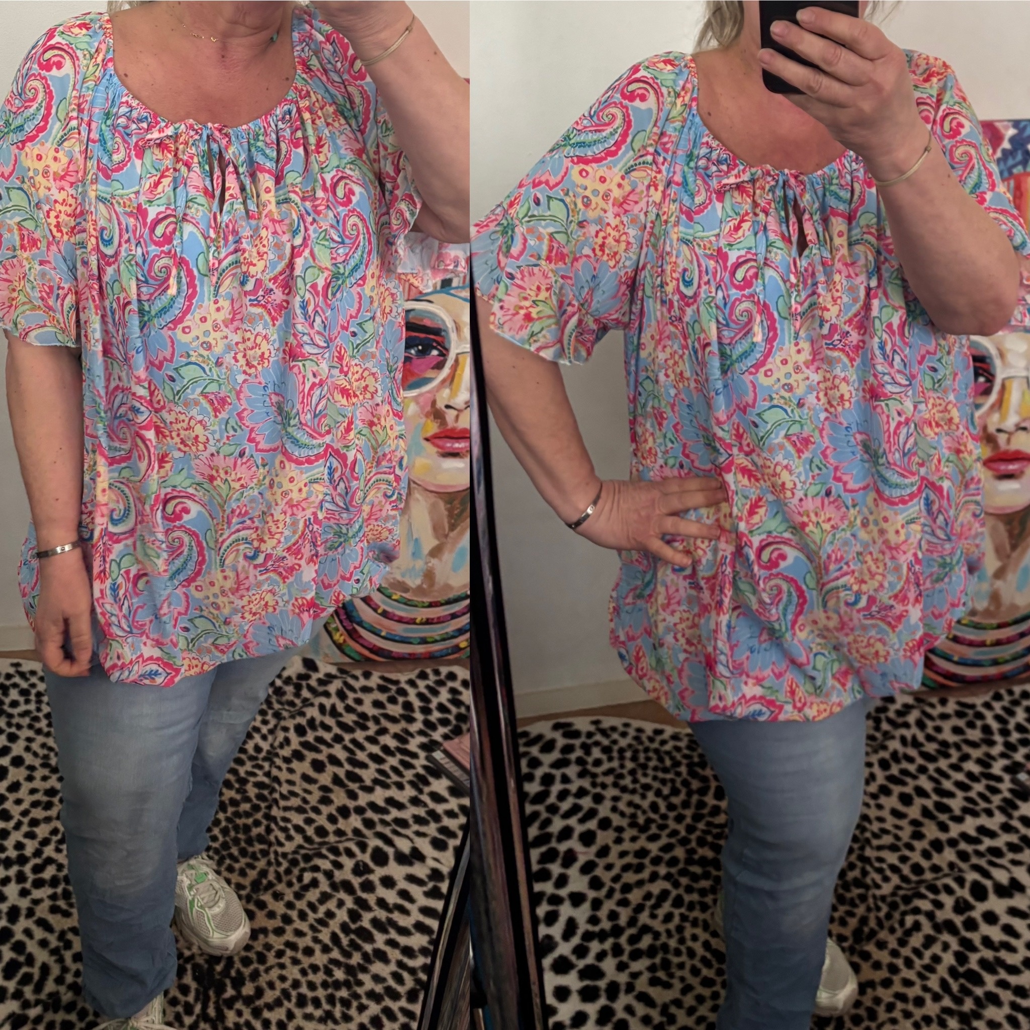 BOHO CHIQUE KORTE MOUW LENTE MATEN 44 TOT 52