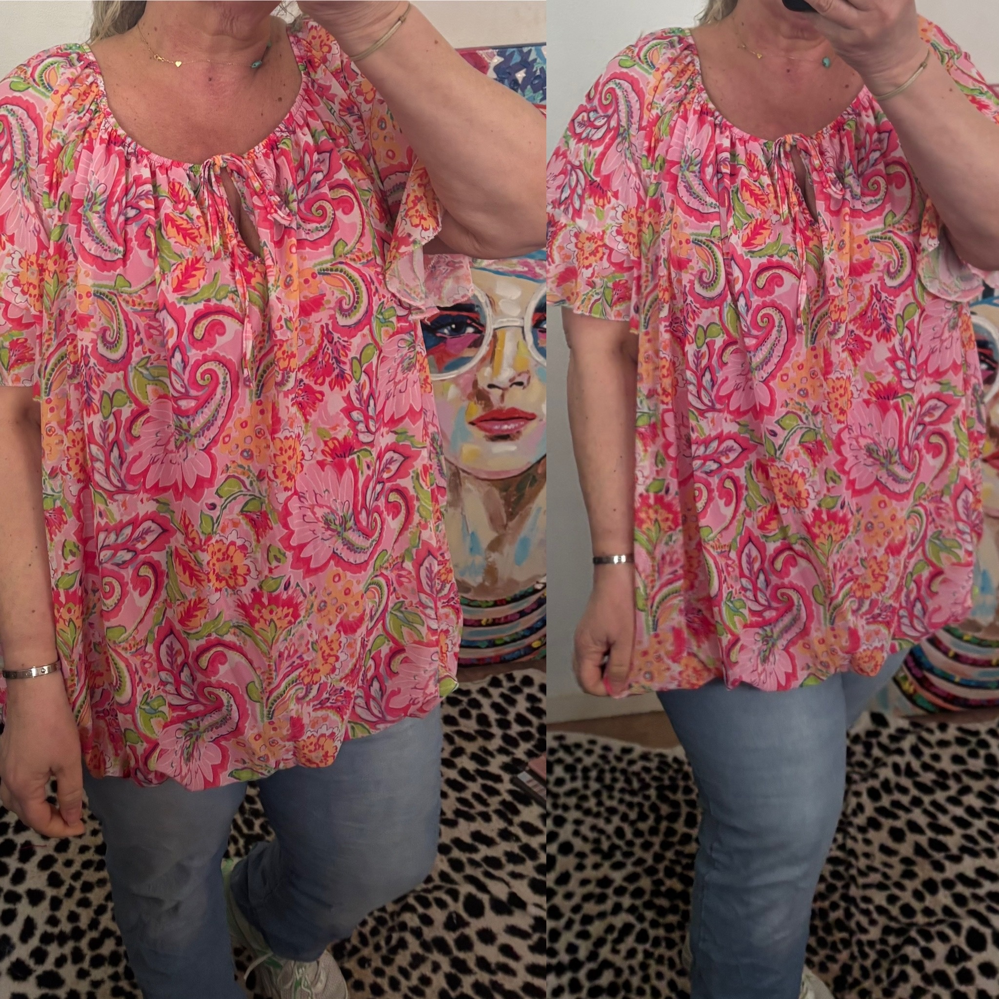 BOHO CHIQUE KORTE MOUW LENTE MATEN 44 TOT 52