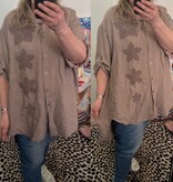 BLOUSE FLOWER LOVE MATEN 46/48 TOT 54