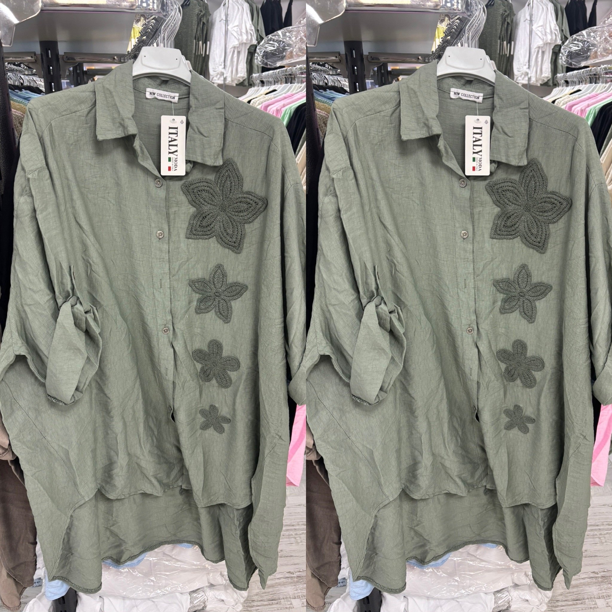 BLOUSE FLOWER LOVE MATEN 46/48 TOT 54