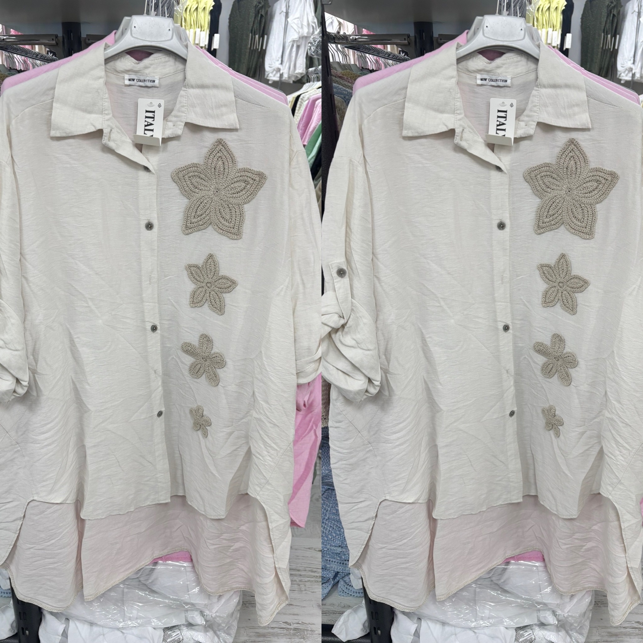 BLOUSE FLOWER LOVE MATEN 46/48 TOT 54