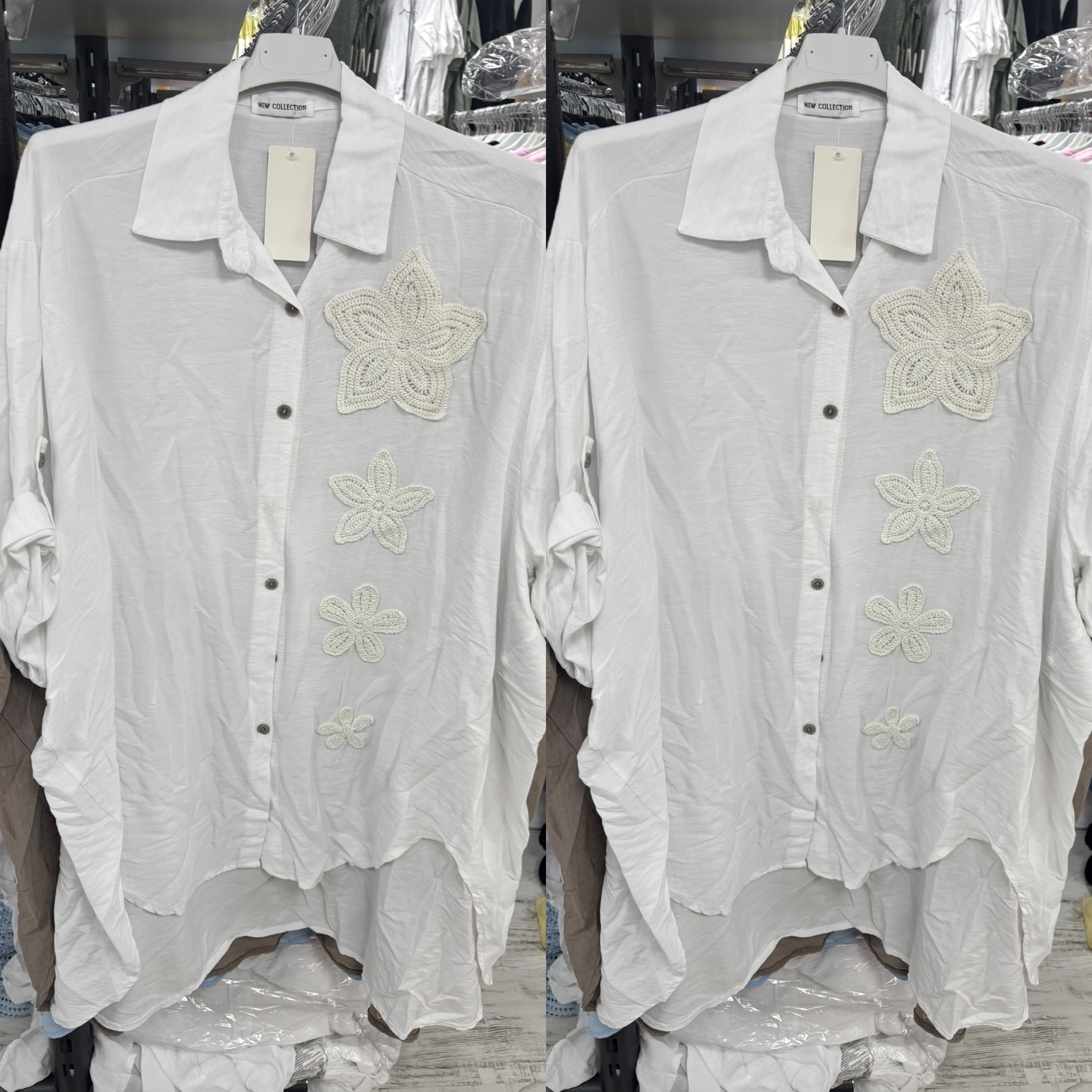 BLOUSE FLOWER LOVE MATEN 46/48 TOT 54