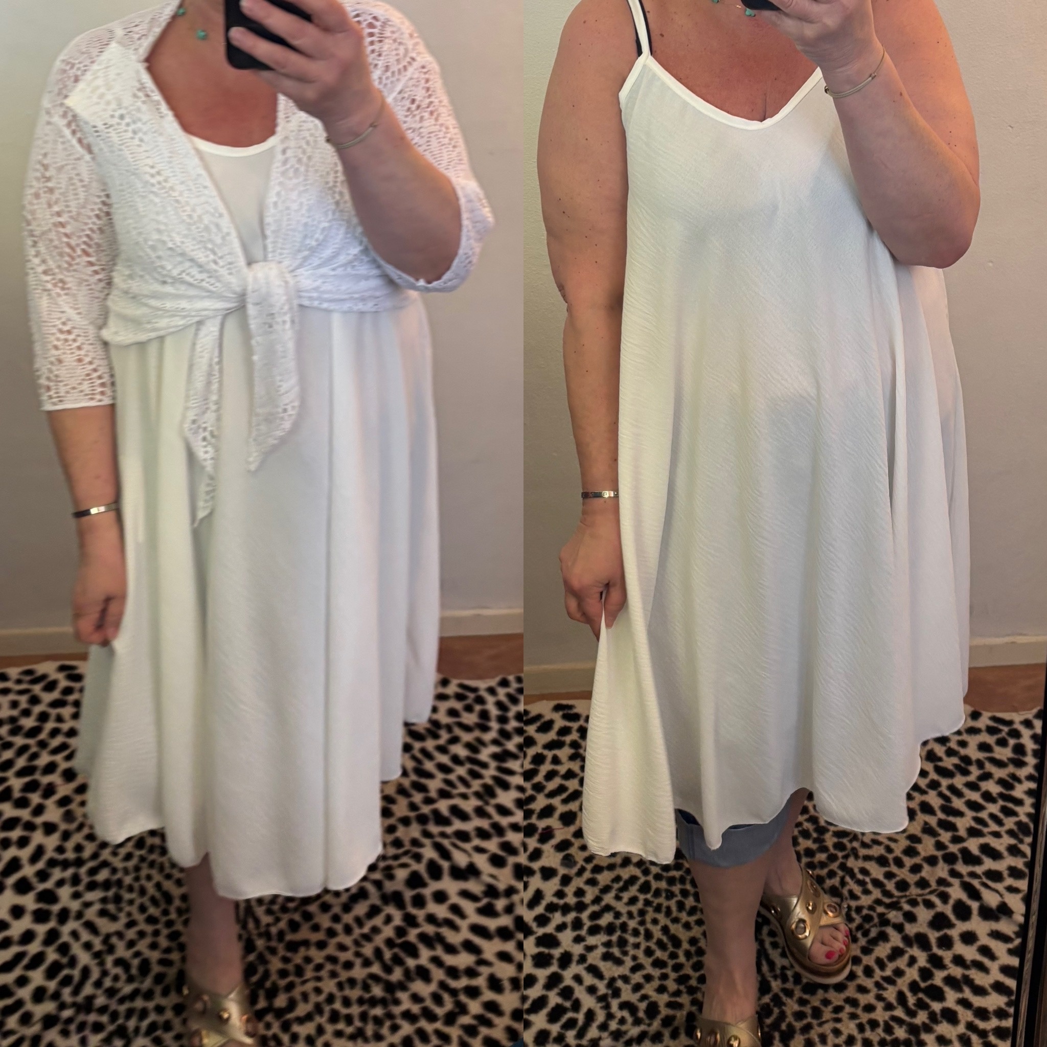 JURKJE LANGE TOP VIVRE MATEN 46/48 TOT 52 BOVEN ONDER WIJDER