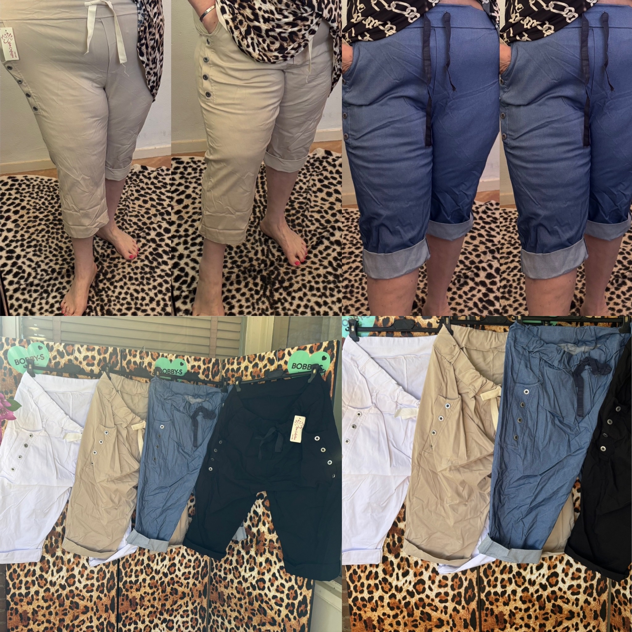 SUPER CAPRI BUTTON MATEN 46/48 TOT 52/54