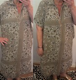 BANDANA JURK WAFEL KATOEN MATEN 44 TOT 48