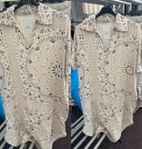 BANDANA JURK WAFEL KATOEN MATEN 44 TOT 48