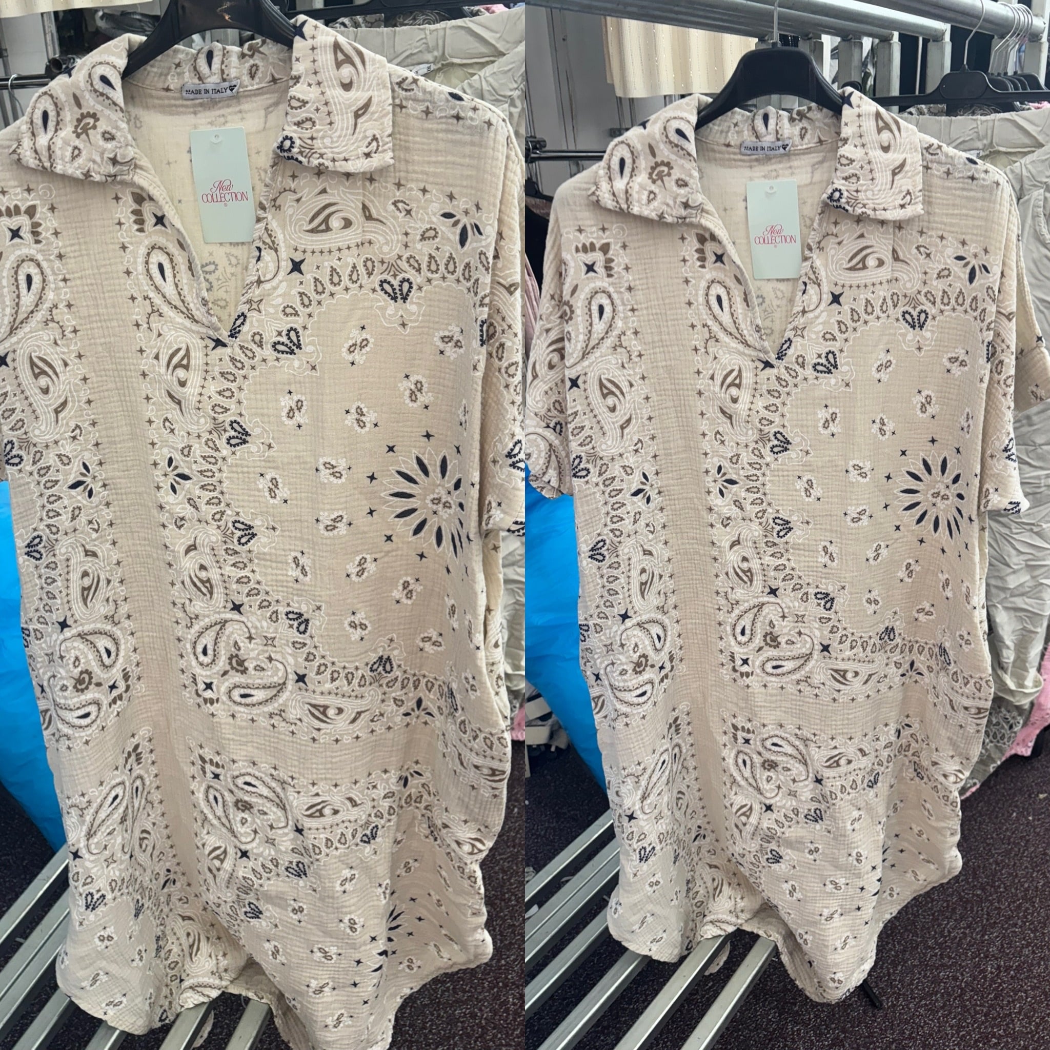 BANDANA JURK WAFEL KATOEN MATEN 44 TOT 48