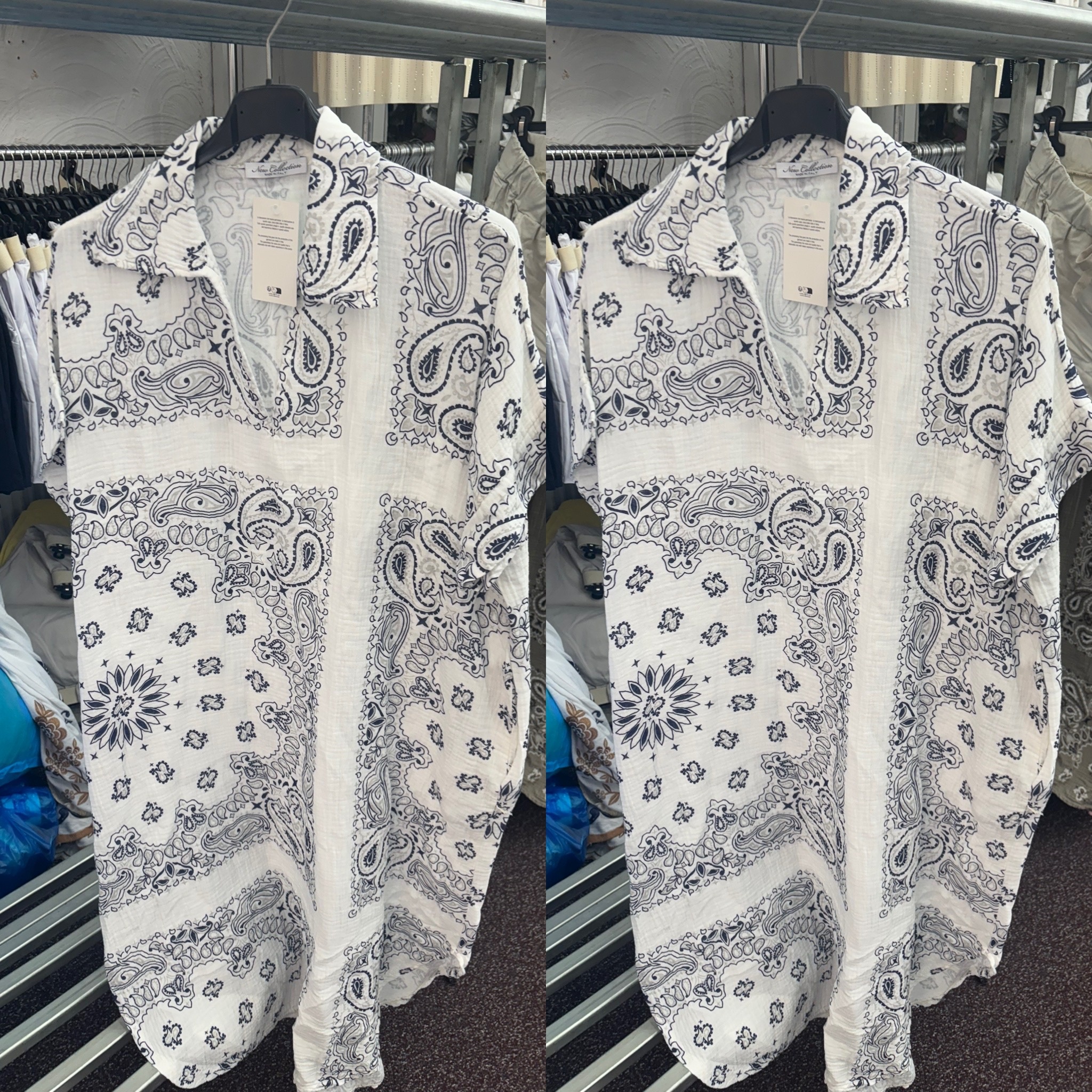 BANDANA JURK WAFEL KATOEN MATEN 44 TOT 48