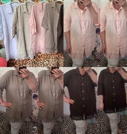 BLOUSE WAFEL RAFEL MATEN 44 TOT 50 KLEINE 52