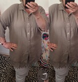 BLOUSE WAFEL RAFEL MATEN 44 TOT 50