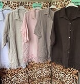 BLOUSE WAFEL RAFEL MATEN 44 TOT 50 KLEINE 52