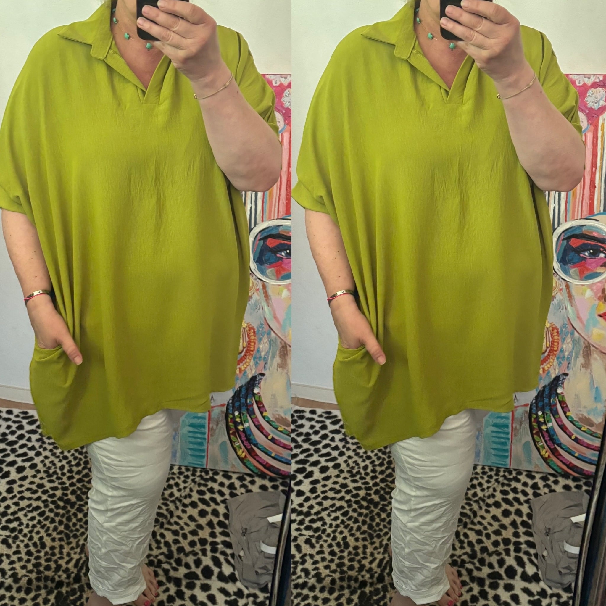 SHIRT KRAAGJE SIMPEL MATEN 46/48 TOT 54