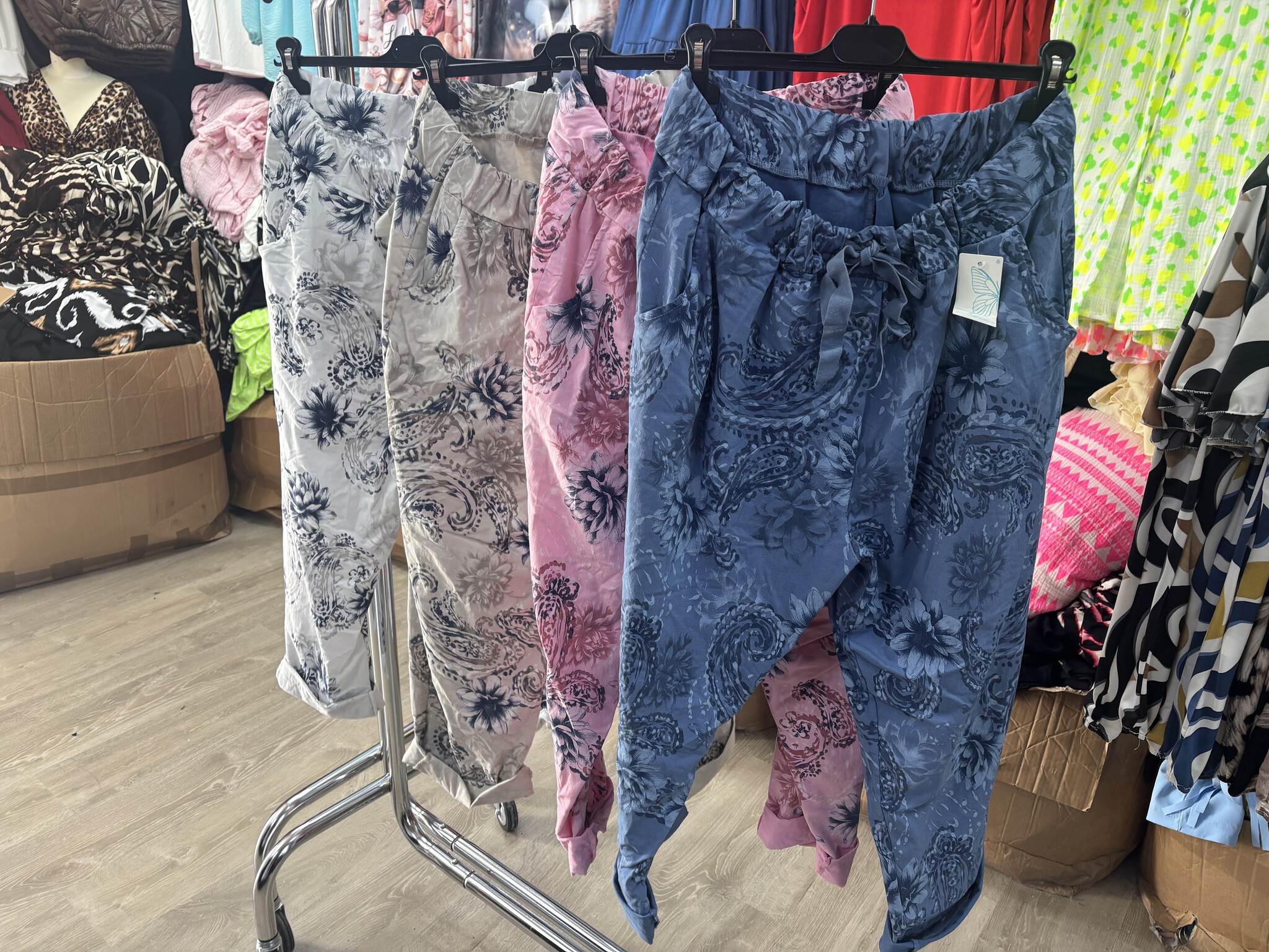 PRINT BROEK HAPPY MATEN 46/48 TOT 54