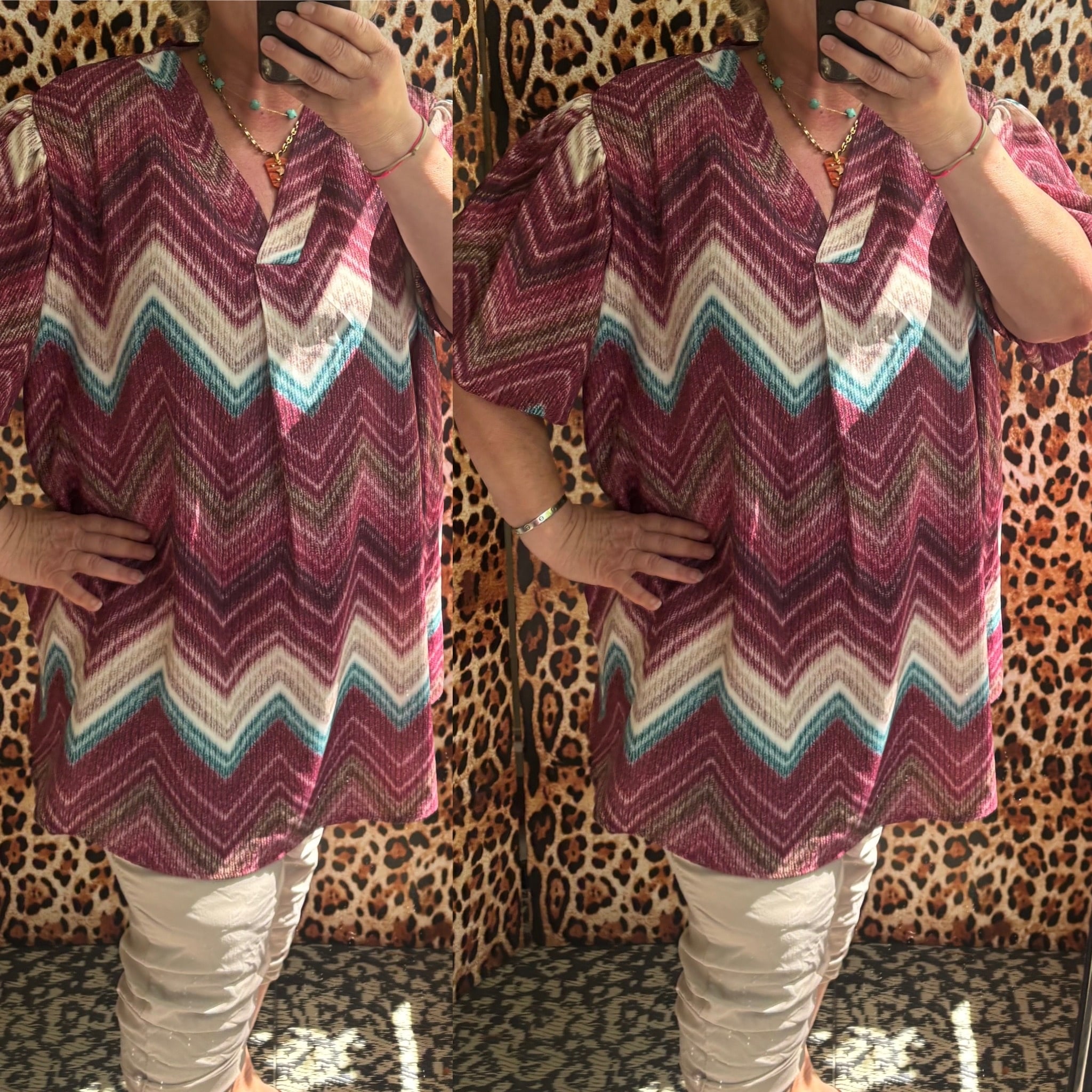 TUNIEK ZIG ZAG MATEN 46/48 TOT 54