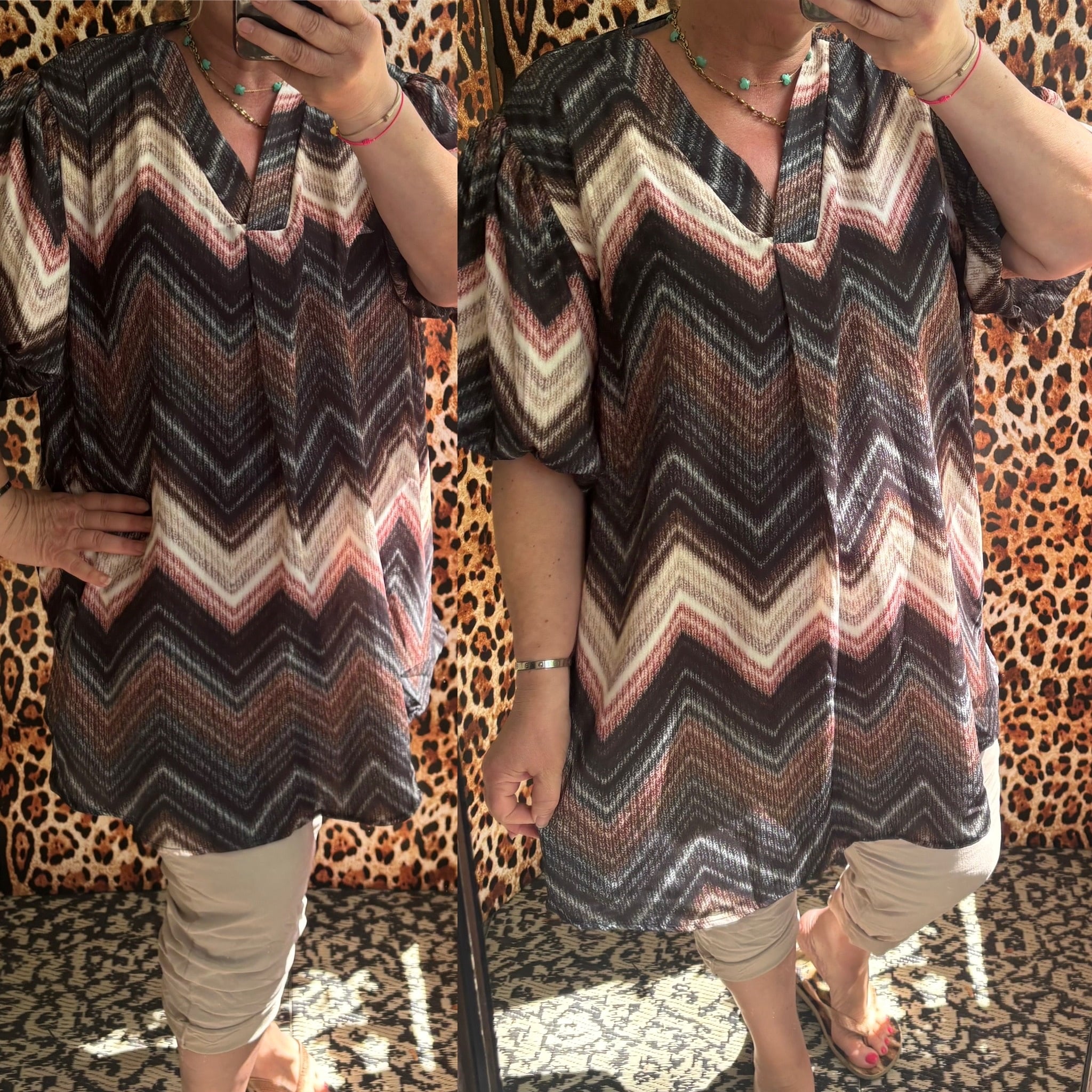 TUNIEK ZIG ZAG MATEN 46/48 TOT 54