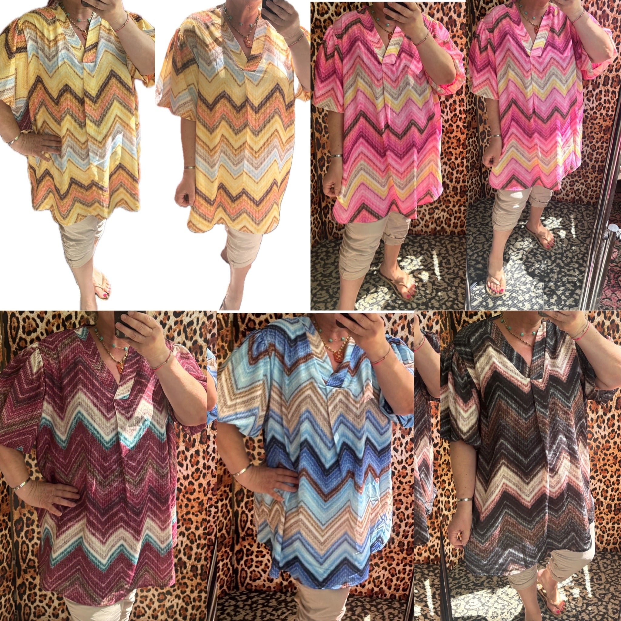 TUNIEK ZIG ZAG MATEN 46/48 TOT 54