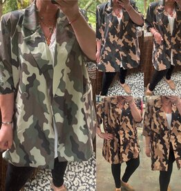 BLAZER ARMY CAMEO MATEN 46 TOT 52 RUIM EN OPEN TOT 54