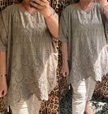 SHIRT BRODERIE ANGLAIS MATEN 46 TOT 56