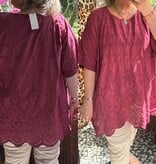 SHIRT BRODERIE ANGLAIS MATEN 46 TOT 56