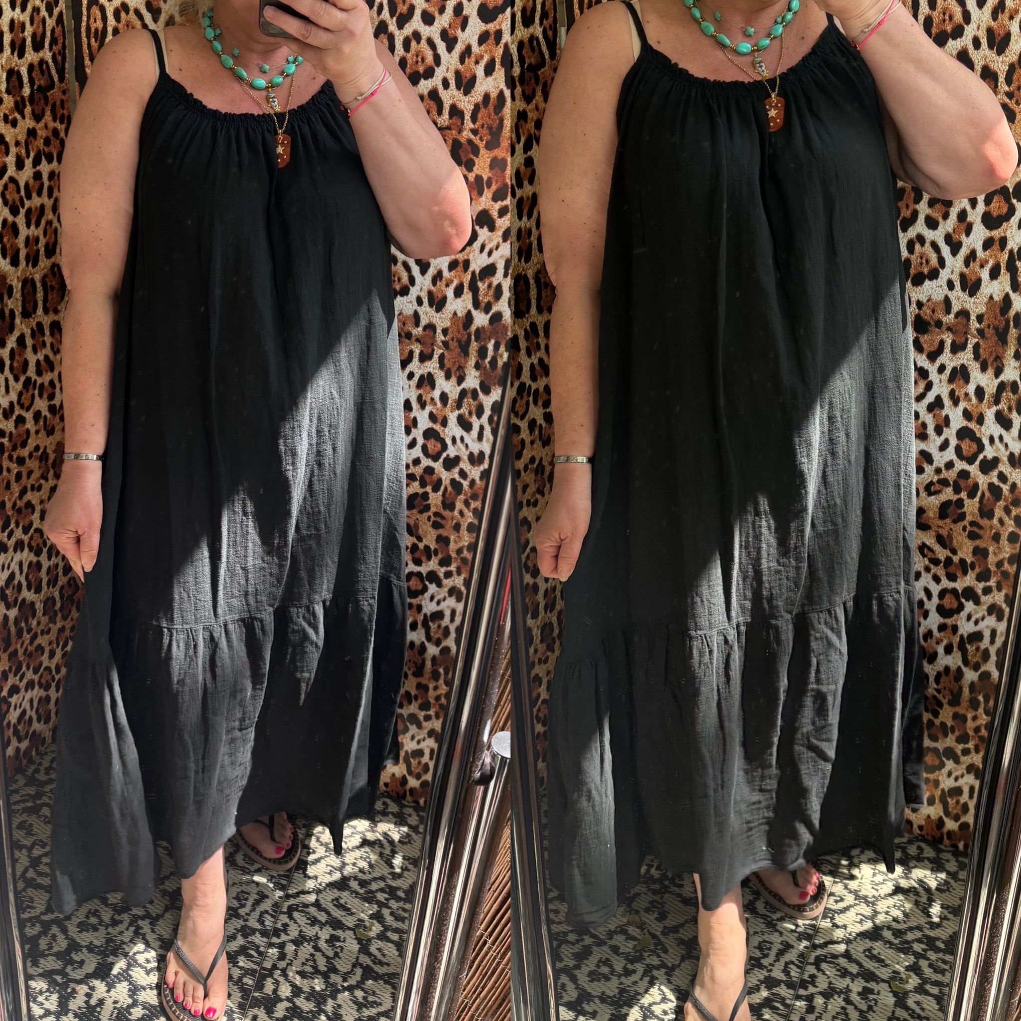 JURK NOIR  SPAGETTI MATEN 46/48 TOT 56