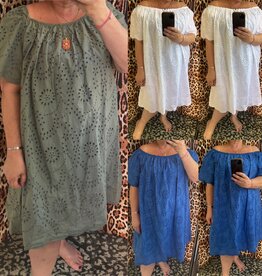 TUNIEK 95 CM BRODERIE ANGLAIS MATEN 46 TOT 54 RUIM