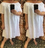 TUNIEK 95 CM BRODERIE ANGLAIS MATEN 46 TOT 54 RUIM