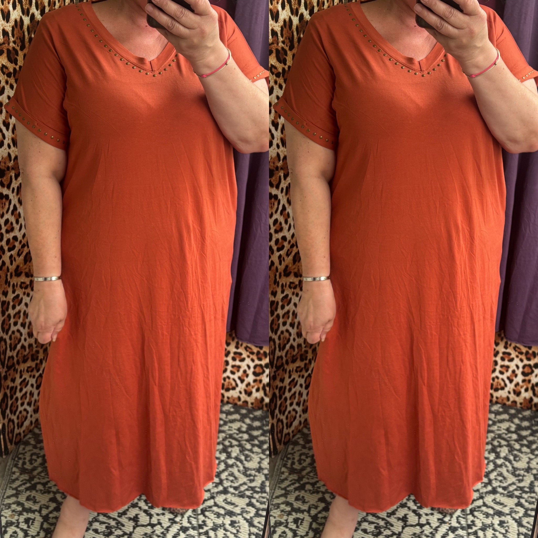 T SHIRT JURK STUDS MATEN 44 TOT 50 KLEINE 52