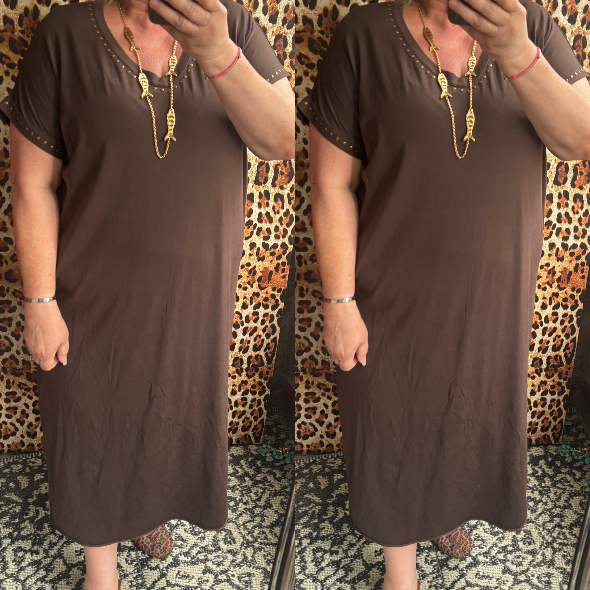 T SHIRT JURK STUDS MATEN 44 TOT 50 KLEINE 52