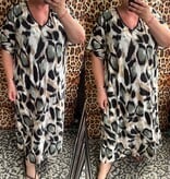 TRAVEL V HALS STRIK IN 2 PRINTS MATEN 46 TOT 54