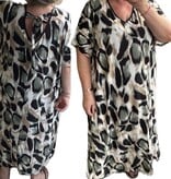 TRAVEL V HALS STRIK IN 2 PRINTS MATEN 46 TOT 54