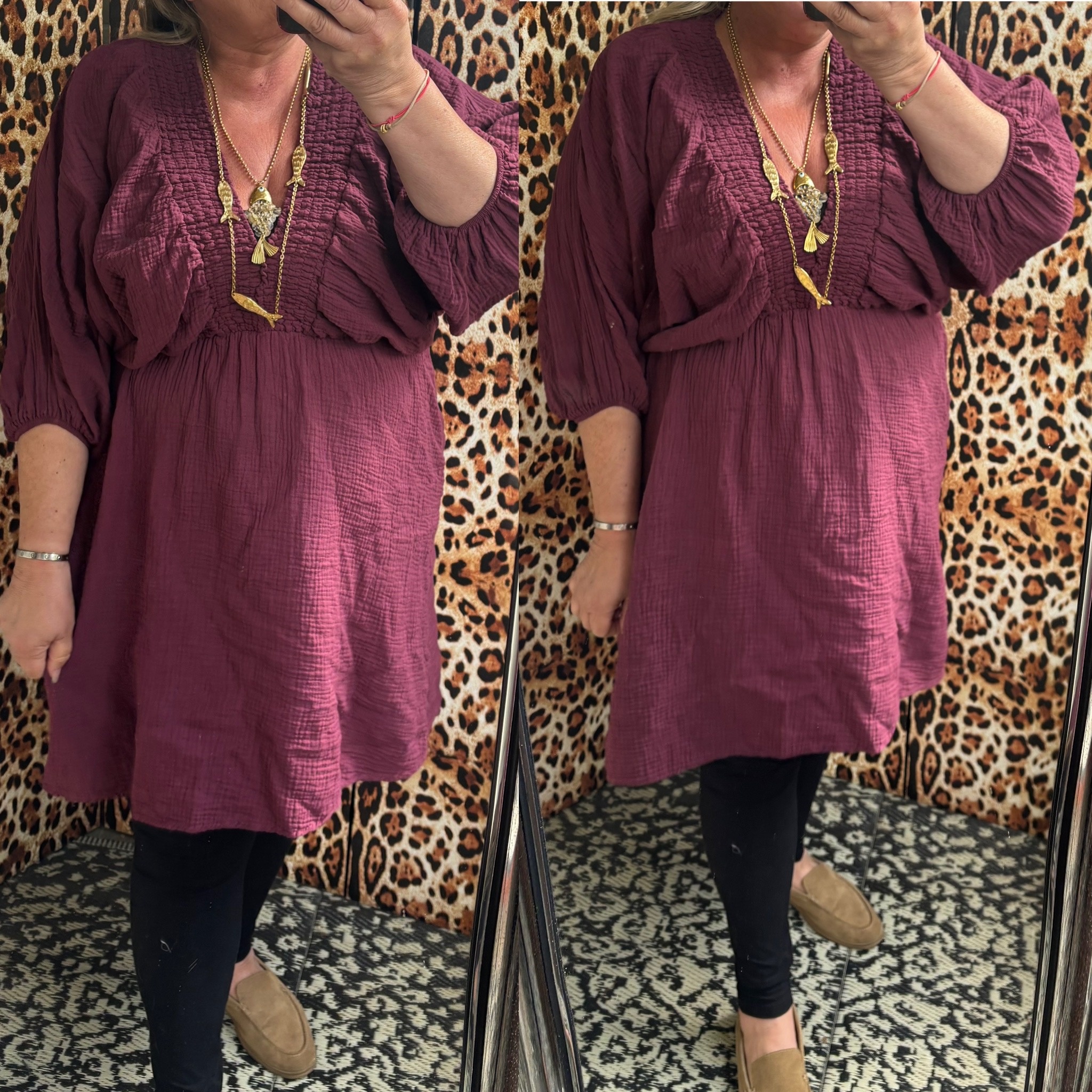TUNIEK PEPLUM MATEN 44 TOT 50 RUIM