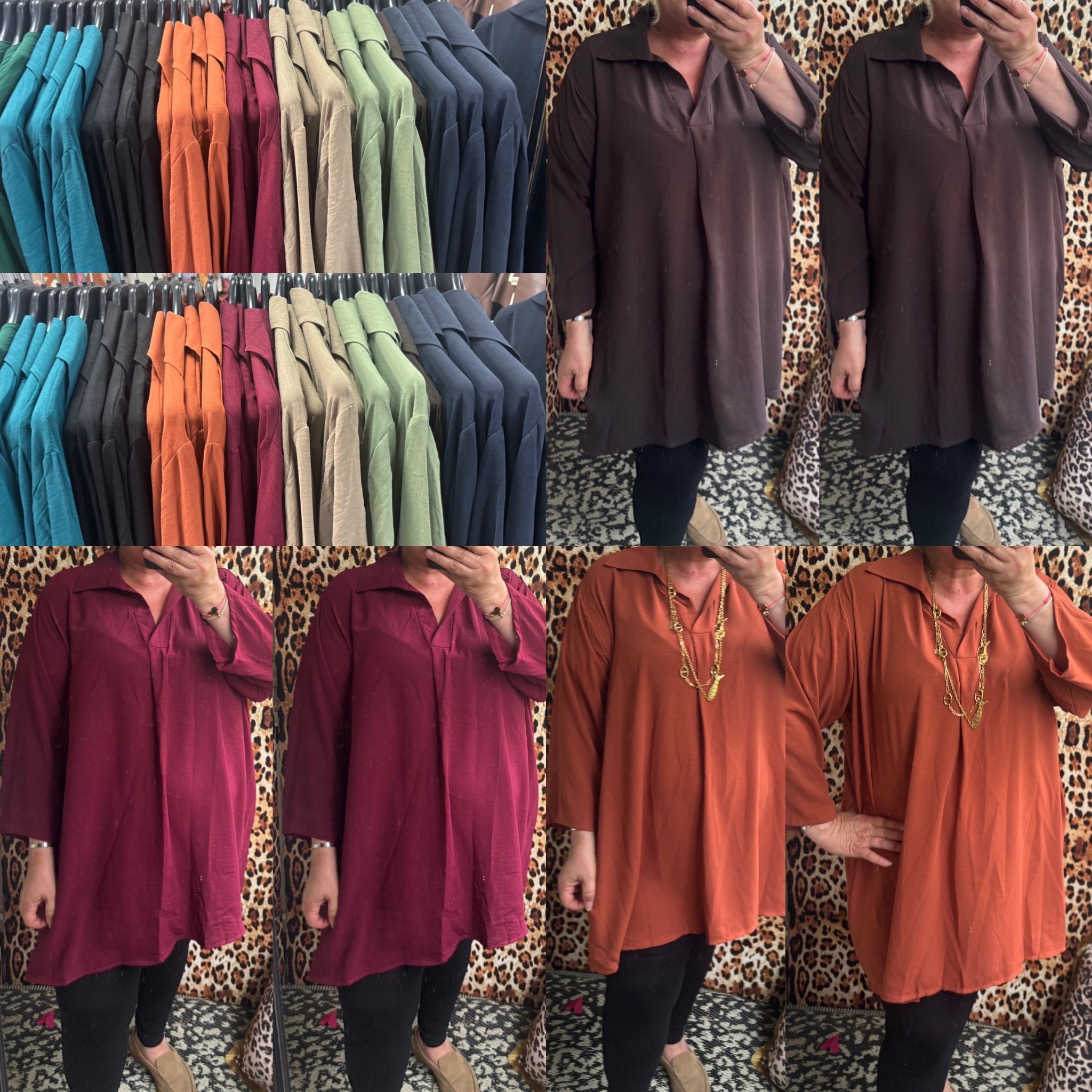 SHIRT KRAAGJE FALL CHIQUE MATEN 48 TOT 56
