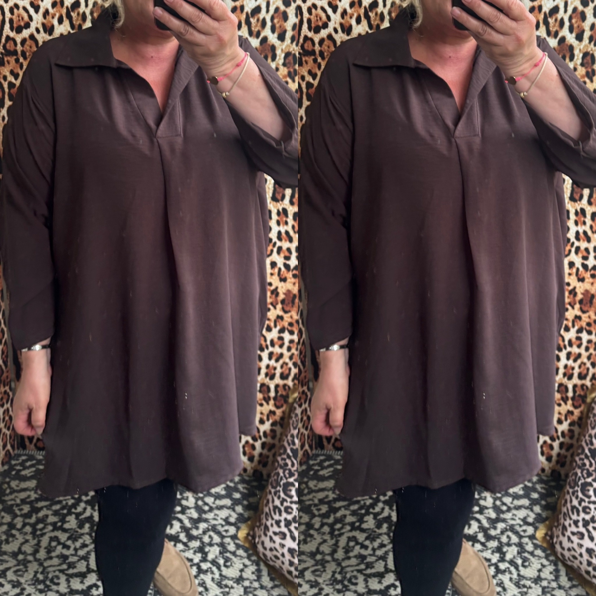 SHIRT KRAAGJE FALL CHIQUE MATEN 48 TOT 56