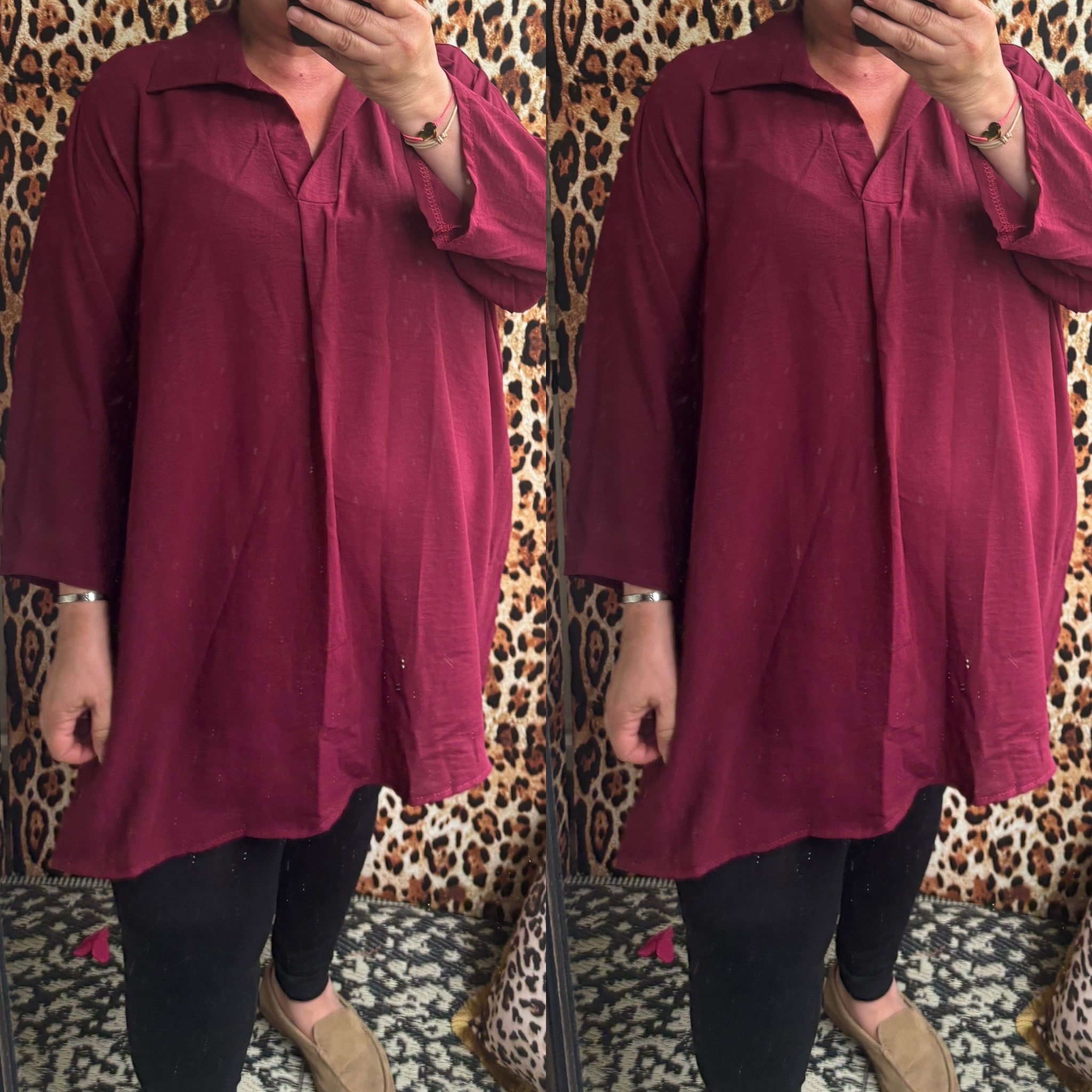 SHIRT KRAAGJE FALL CHIQUE MATEN 48 TOT 56
