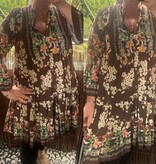 Viscose tuniek fall 26 maten 44 tot 48 boven onder wijder