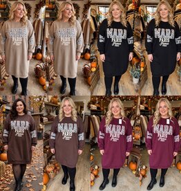 SWEATERDRESS MARAIS MATEN 46/48 TOT 54/56