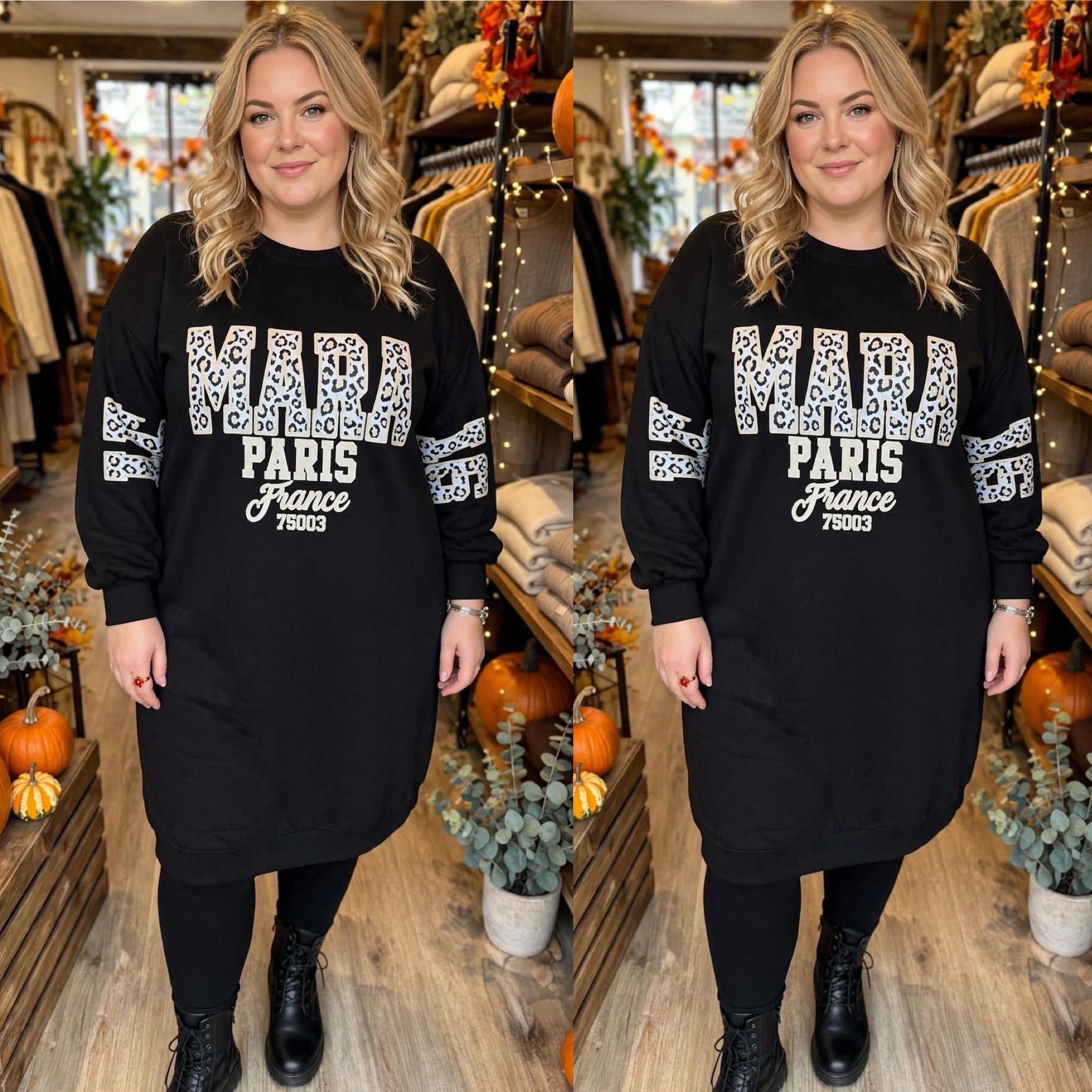 SWEATERDRESS MARAIS MATEN 46/48 TOT 54/56