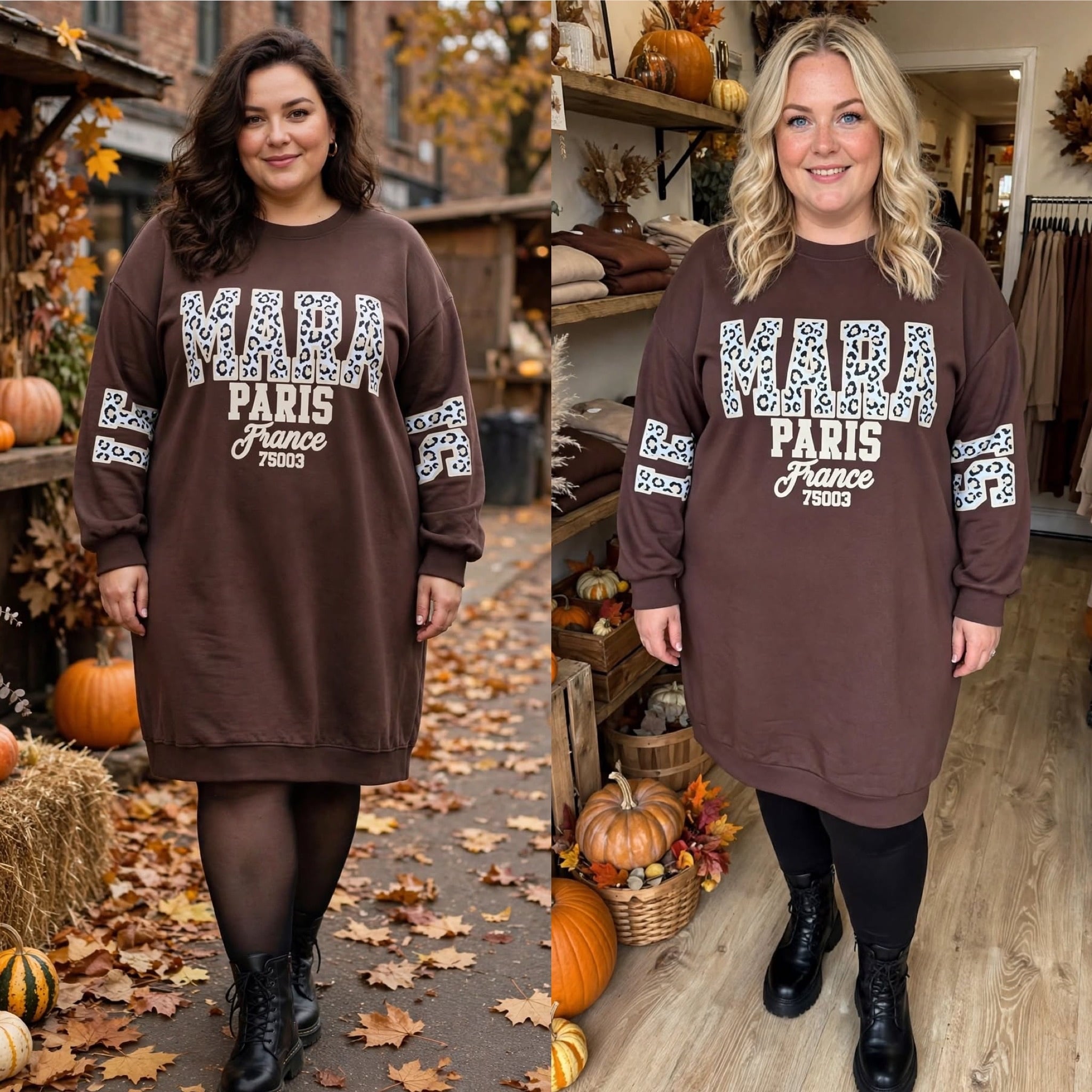 SWEATERDRESS MARAIS MATEN 46/48 TOT 54/56