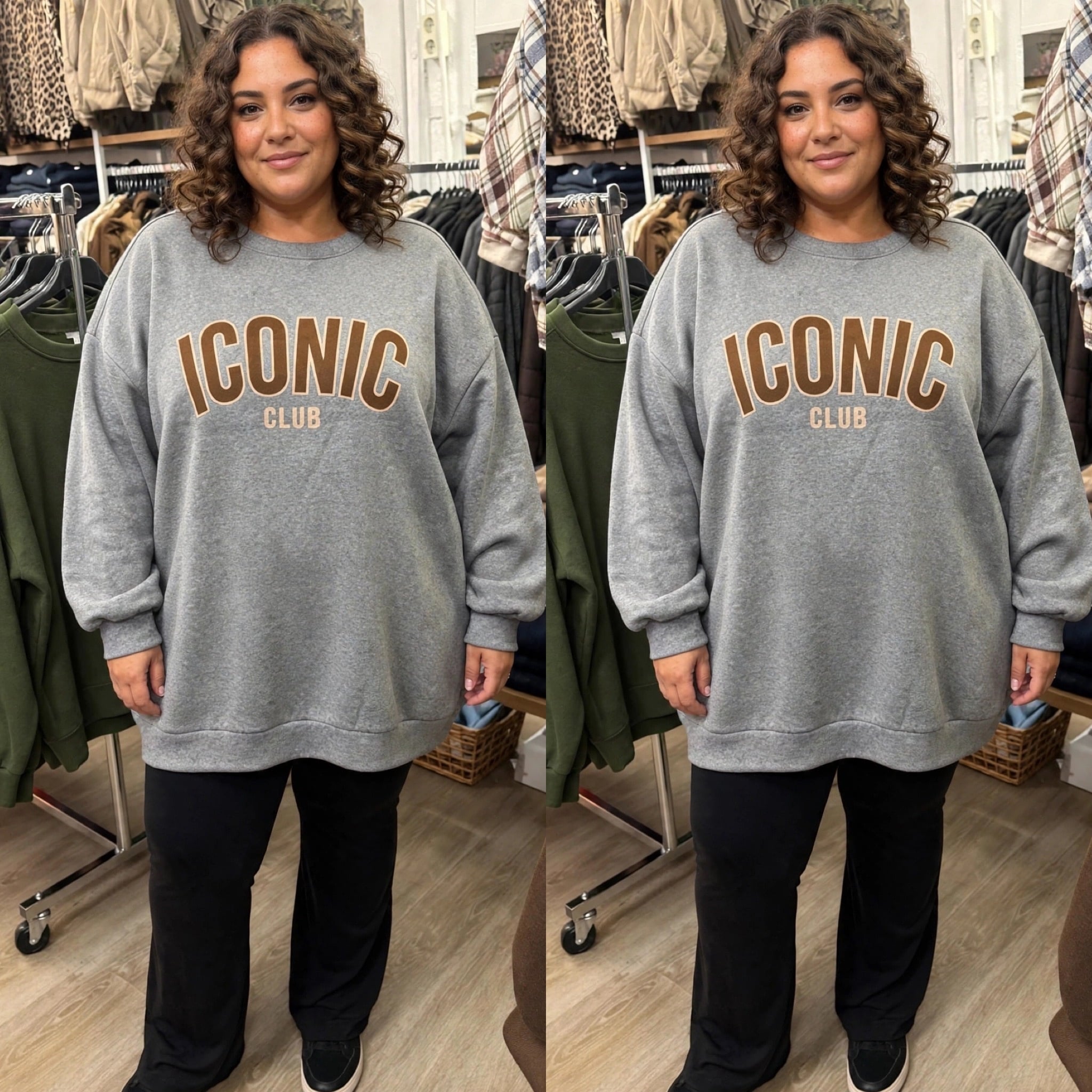 GEVOERDE SWEATER ICON MATEN 44 TOT 52