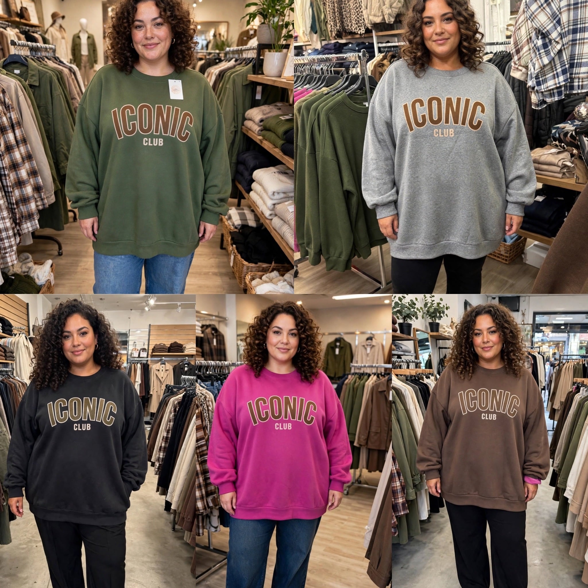 GEVOERDE SWEATER ICON MATEN 44 TOT 52
