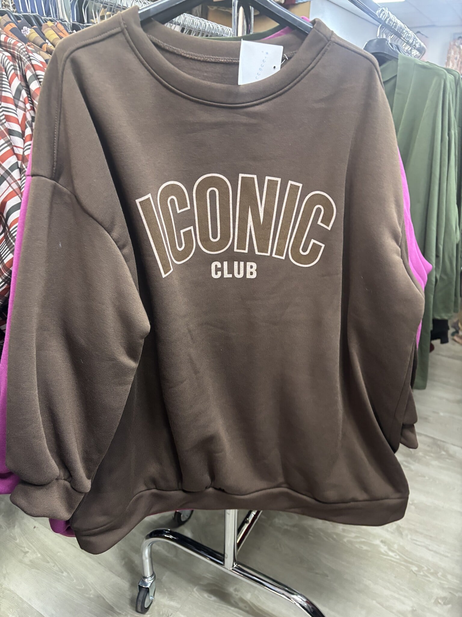GEVOERDE SWEATER ICON MATEN 44 TOT 52
