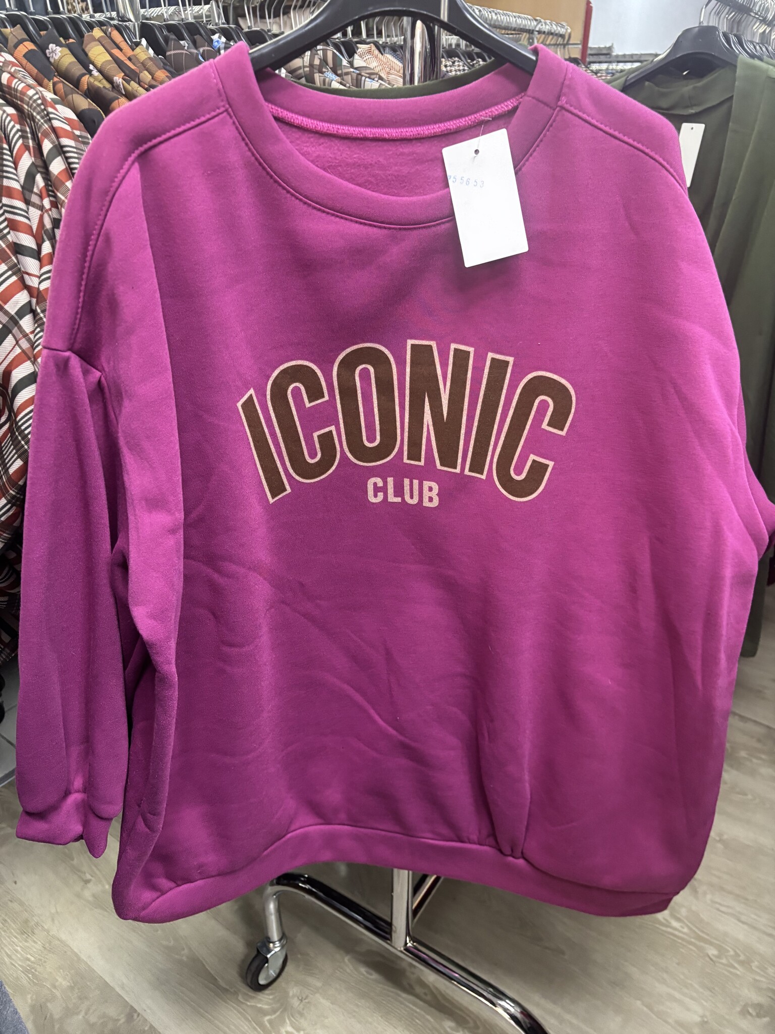 GEVOERDE SWEATER ICON MATEN 44 TOT 52
