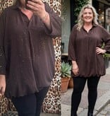 BOHO KRAAGJE BALLONTOP GOUD SPARKLE ERDOOR MATEN 44 TOT 54
