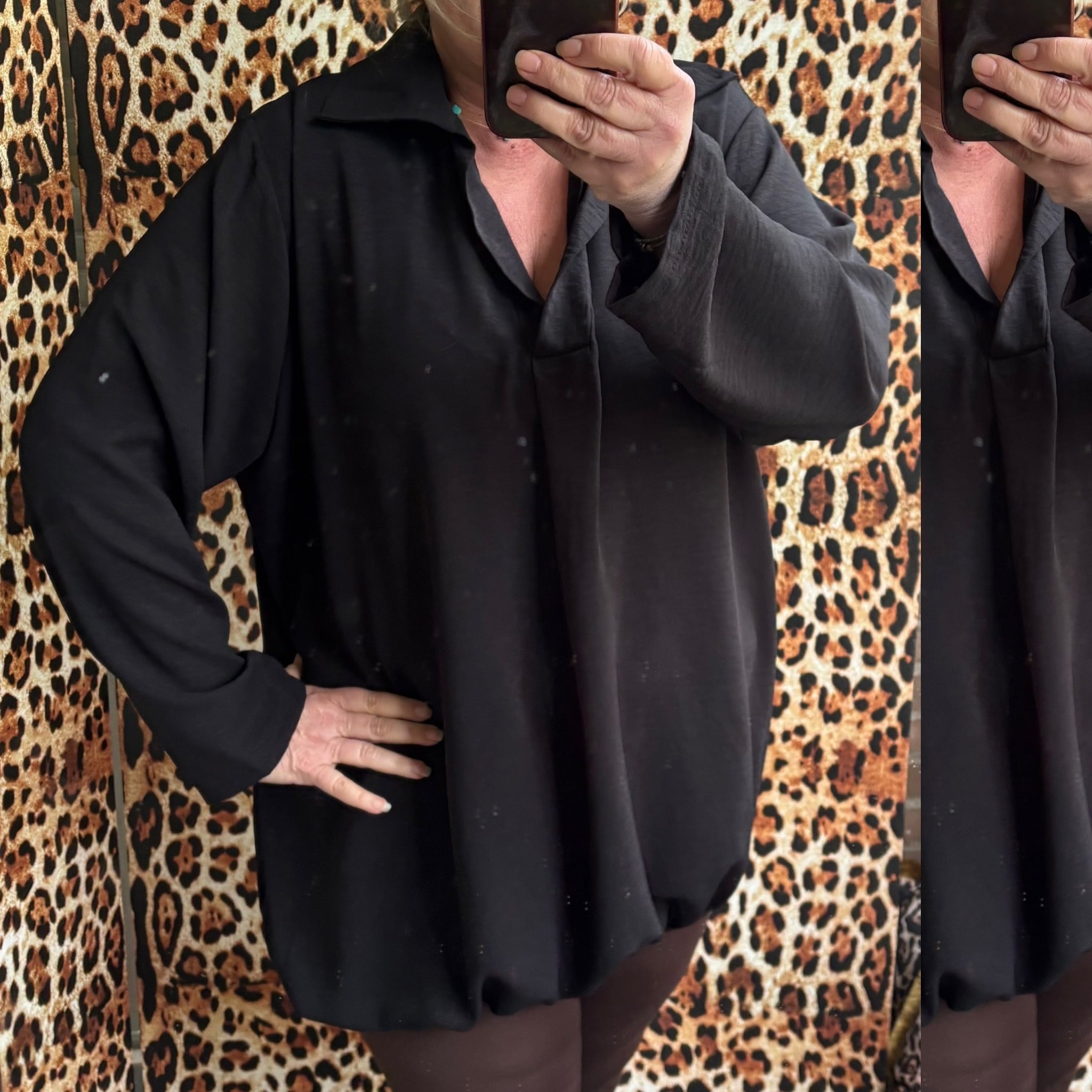 BOHO CHIQUE KRAAGJE EFFEN KLEUR MATEN 46/48 TOT 52/54