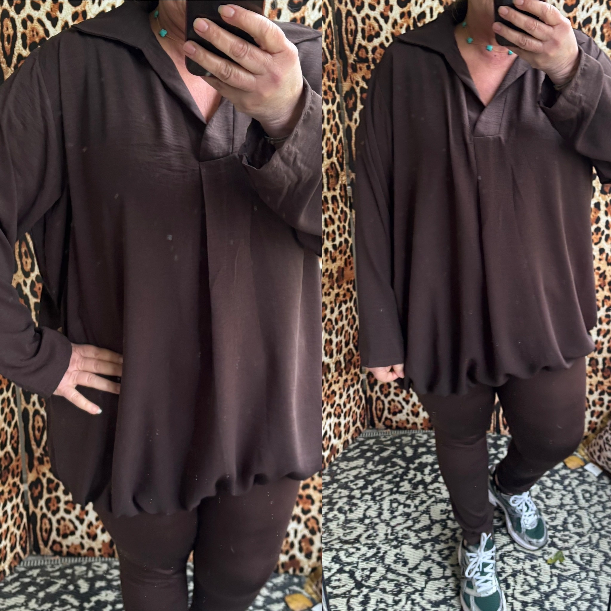 BOHO CHIQUE KRAAGJE EFFEN KLEUR MATEN 46/48 TOT 52/54